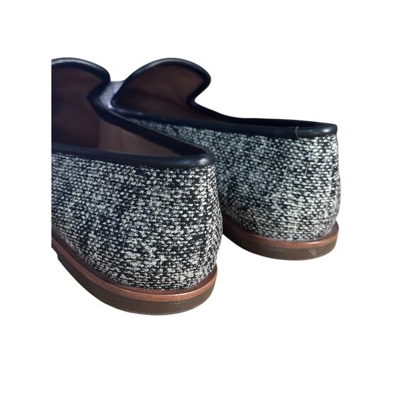 ED by Ellen Love flats tweed 8/EU39 Leather loafter Love embroidered - Picture 4 of 7